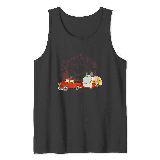 Discover Disney Mickey And Friends Gone Camping Retro Trailer Premium Tank Tops