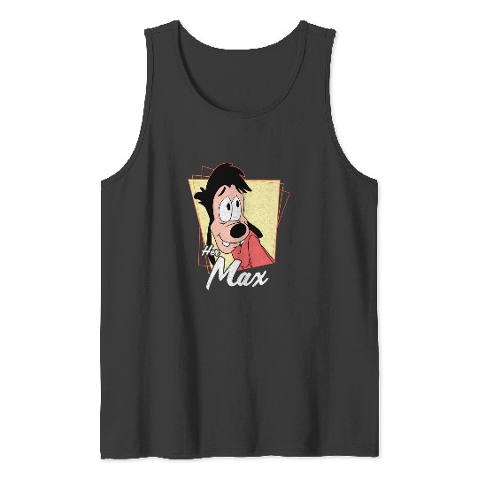 Disney A Goofy Movie Her Max Vintage Distressed Poster Tank Tops