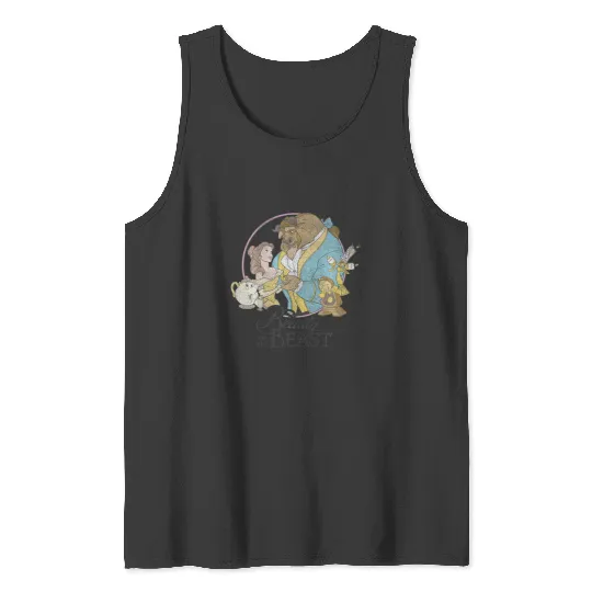 Discover Disney Beauty And The Beast Classic Group Shot Tank Tops