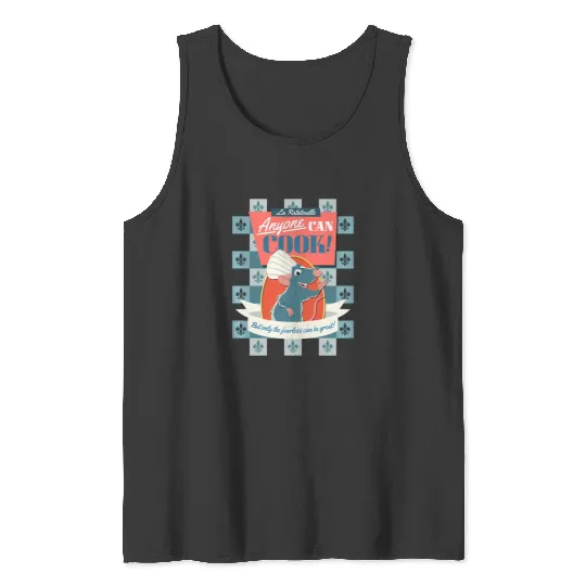 Disney Pixar Ratatouille Remy Anyone Can Cook Poster Tank Tops