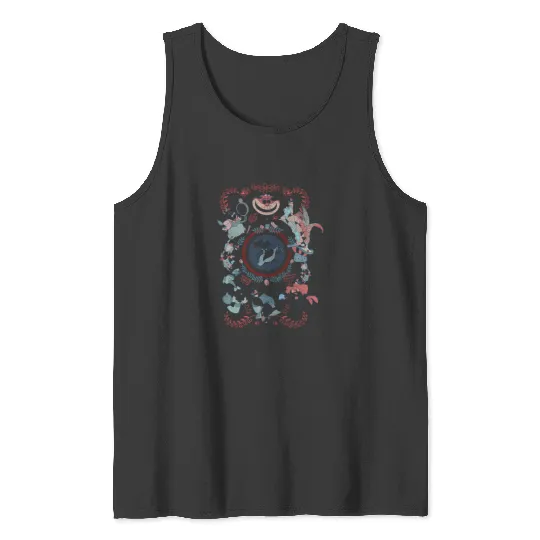 Discover Disney Alice In Wonderland Card Style Mashup Tank Tops