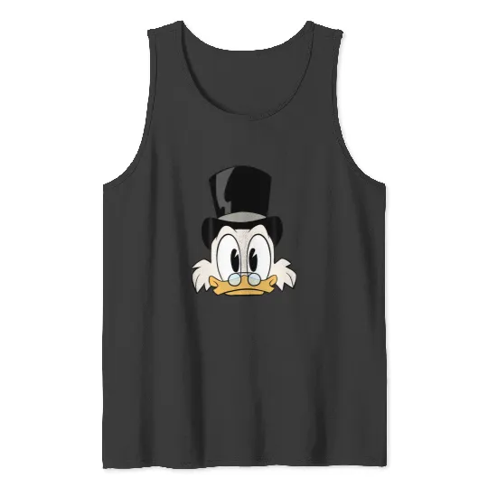 Disney Ducktales Scrooge Mcduck Big Face Tank Tops