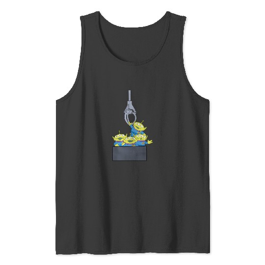 Discover Disney Pixar Toy Story Aliens Claw Machine Pocket Tank Tops