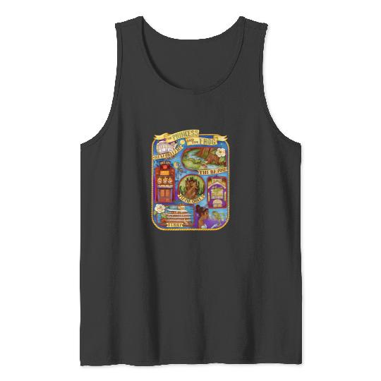 Discover Disney Princess And The Frog Group Shot Large Map Tank Tops