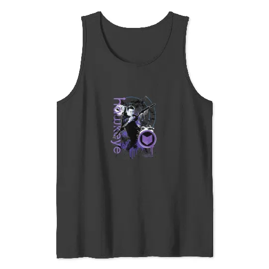 Marvel Hawkeye Disney Plus Target Paint Splatter Tank Tops