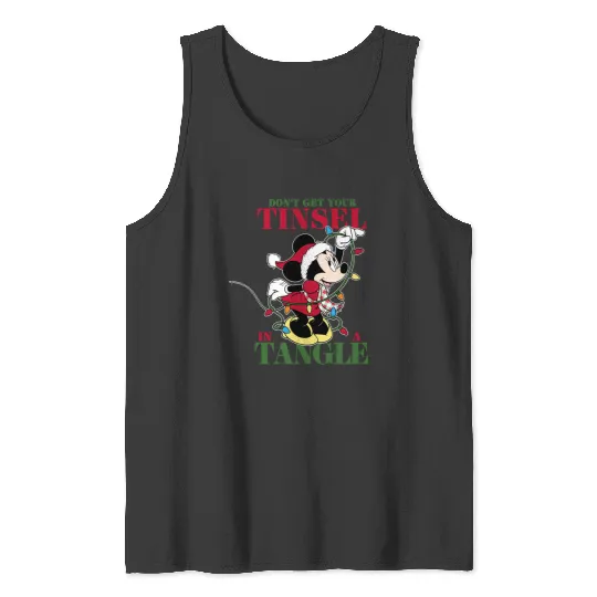 Disney Christmas Minnie Tangled Tinsel Long Sleeve T-shirt Long Sleeve Tank Tops