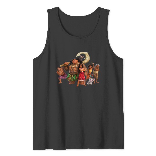 Discover Disneyss Moana 2 Moanas Ocean Adventure Crew Group Together Tank Tops