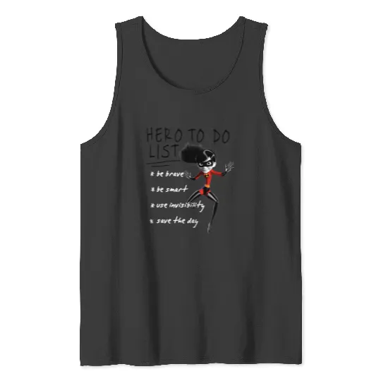 Disney Pixar The Incredibles 2 Violet Hero To Do List Retro Tank Tops