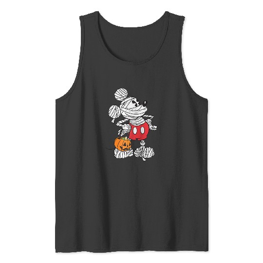Disney Retro Mickey Mouse Mummy Halloween Raglan Baseball Tee Tank Tops