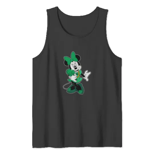 Discover Disney Retro Shamrock Minnie Mouse St. Patrick's Day Tank Tops