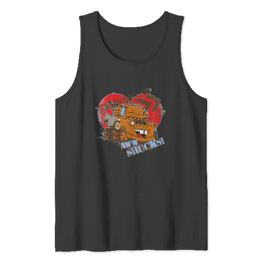Discover Disney Pixar Cars Valentine's Day Aww Shucks! Mater Retro Premium Tank Tops
