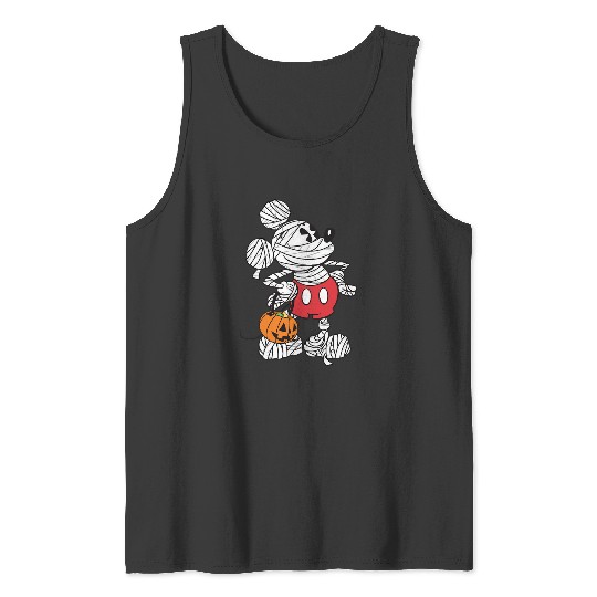 Discover Disney Retro Mickey Mouse Mummy Halloween Long Sleeve Tank Tops