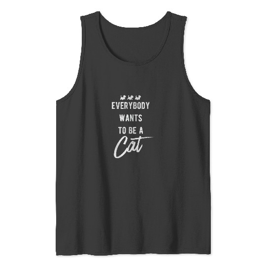 Disney Aristocats Group Shot Kitten Silhouette B Tank Tops