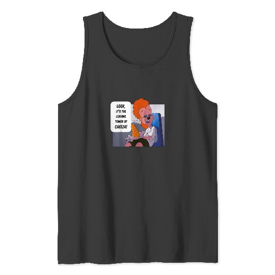 Disney A Goofy Movie The Leaning Tower Of Cheeza Tank Tops