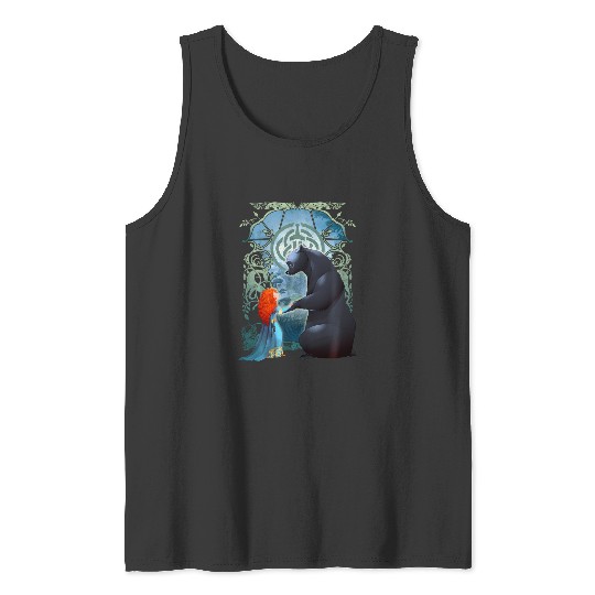 Discover Disney Pixar Brave Merida And Bear Profile Portrait Tank Tops
