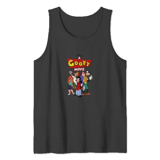 Discover Disney A Goofy Movie Group Shot Logo Tank Tops