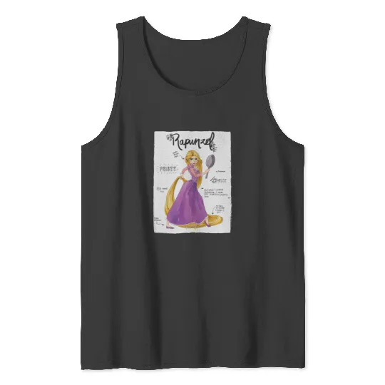 Disney Tangled Rapunzel Fashion Callouts Tank Tops
