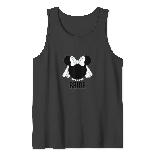 Discover Disney Bridal Minnie Bride Veil Tank Tops