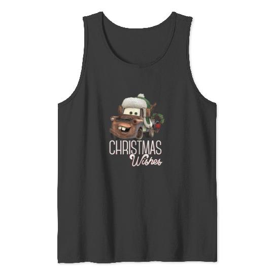 Discover Disney Pixar Cars Tow Mater Christmas Wishes Portrait Tank Tops