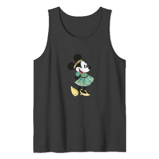 Disney Minnie Mouse Shamrock Dress St. Patrick'S Day Tank Tops