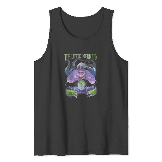 Disney The Little Mermaid Evil Ursula Crystal Ball Raglan Baseball Tee Tank Tops