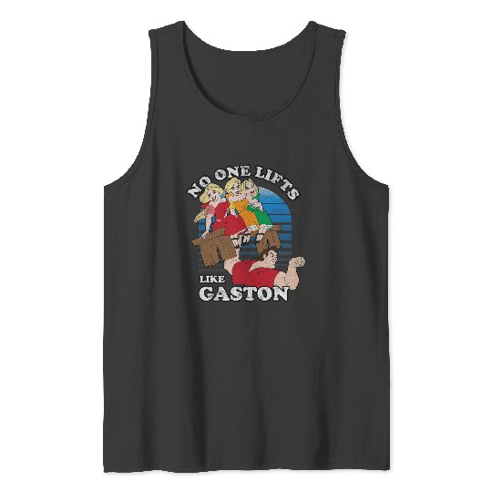 Disney Beauty and the Beast Retro No One Lifts Like Gaston Tank Tops
