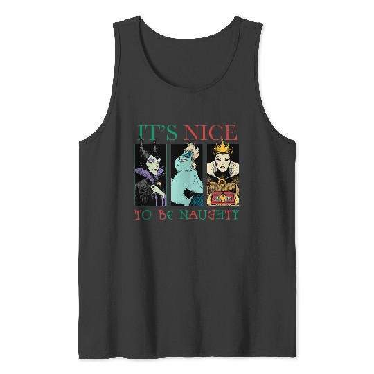 Discover Disneyss Villains Holiday Christmas Its Nice To Be Naughty Tank Tops