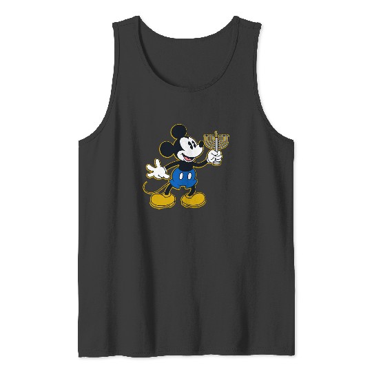 Discover Disney Mickey Mouse Hanukkah Menorah Happy Holidays Tank Tops