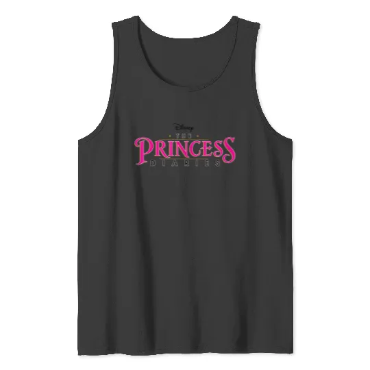 Discover Disneyss The Princess Diaries  Movie Title Logo Tank Tops