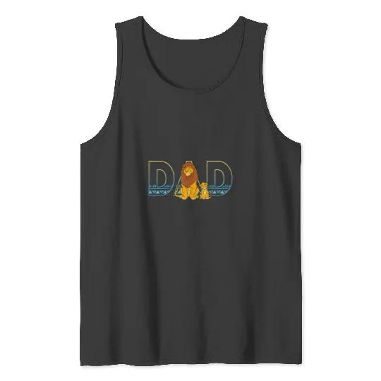 Disney The Lion King Simba And Mufasa Dad Tank Tops
