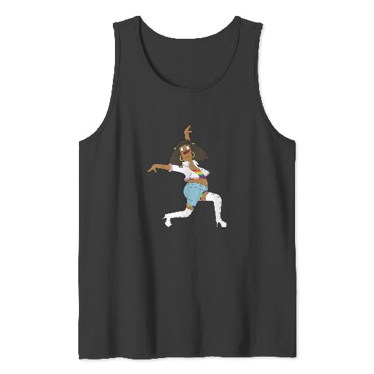 Bobs Burgers Pride Iconic Marshmallow Dancing Chest Poster Tank Tops