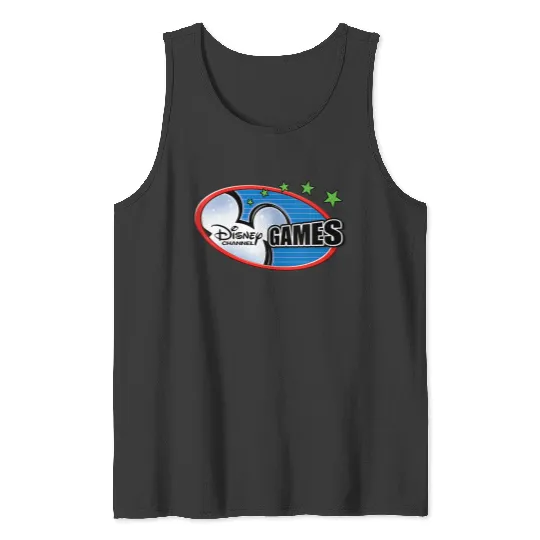Womens Disney Channel Games Logo V-Neck Tank Tops