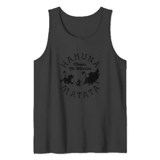 Disneyss The Lion King Hakuna Matata Means No Worries Shadows Tank Tops
