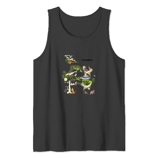 Discover Book Fun Disney The Jungle Book Scenes Group Poster Tank Tops