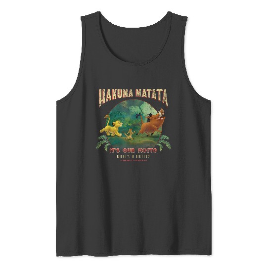 Disneyss Lion King Hakuna Matata Motto Simba Timon Pumbaa Tank Tops