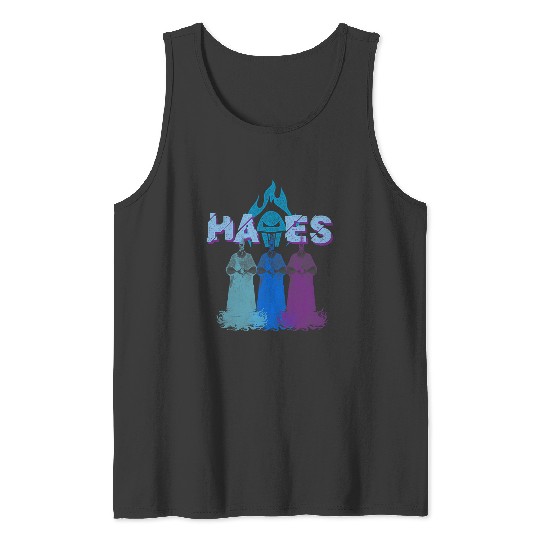 Disney Villains Hades Multicolor Evil Shot Distressed Tank Tops