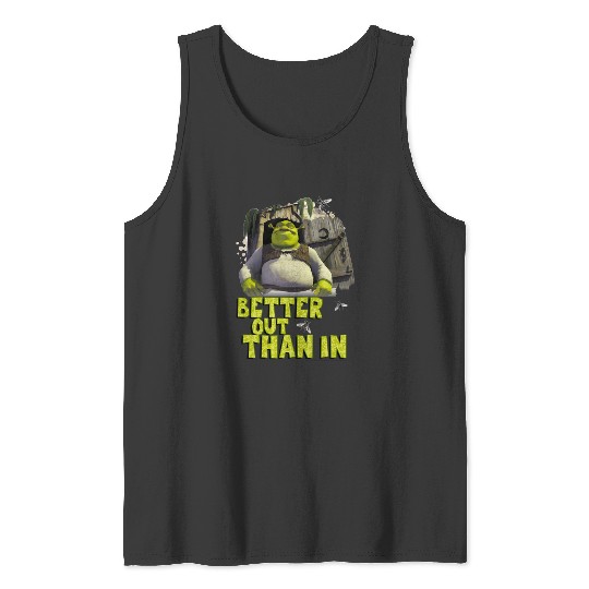 Shrek Better Out Than In Outhouse Portrait  : Shrek Same Swamp Forever , Shrek Shirt, Disney Fiona Princess , Shrek,Shrek Tank Tops