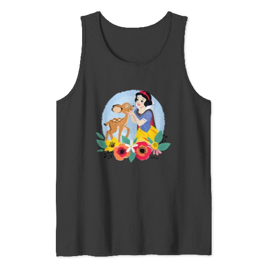 Disneyss Princess Floral Snow White Deer Tank Tops
