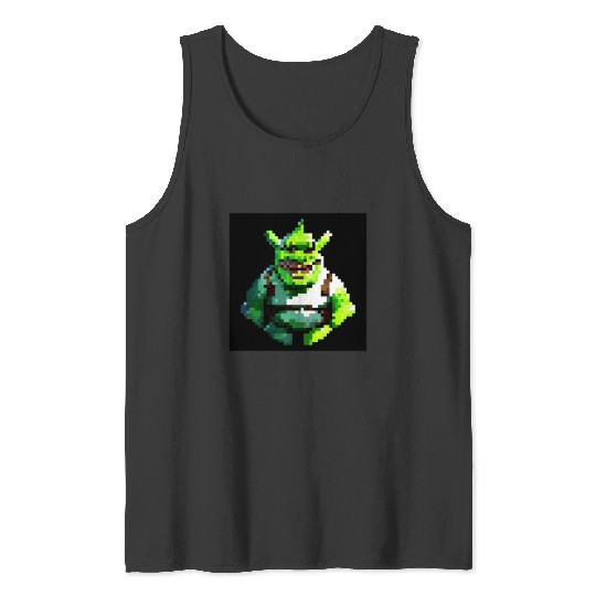 Pixel Shrek  : Shrek Same Swamp Forever , Shrek Shirt, Disney Fiona Princess , Shrek,Shrek Tank Tops