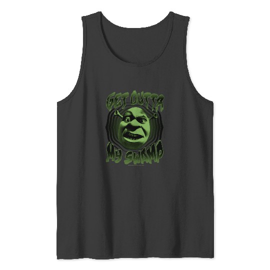 Shrek Get Outta My Swamp Big Face  : Shrek Same Swamp Forever , Shrek Shirt, Disney Fiona Princess , Shrek,Shrek Tank Tops