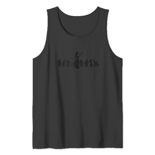Disneyss Snow White And The Seven Dwarfs Silhouettes Tank Tops