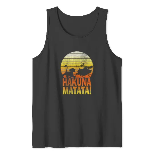 Disneyss Lion King Simba Hakuna Matata Sunset C1 Tank Tops