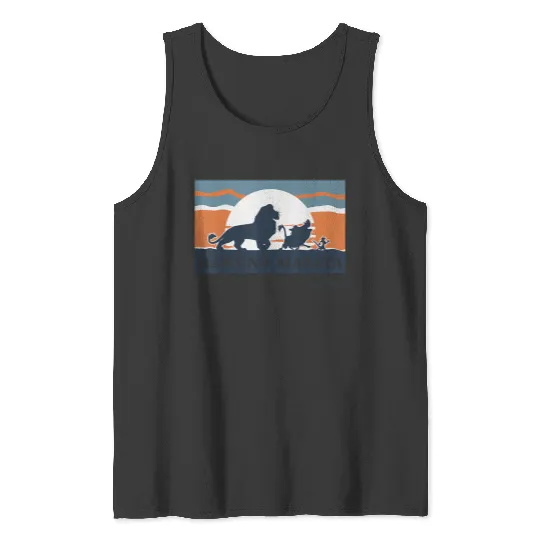 Disneyss Lion King Retro Hakuna Matata Trio Silhouette Tank Tops