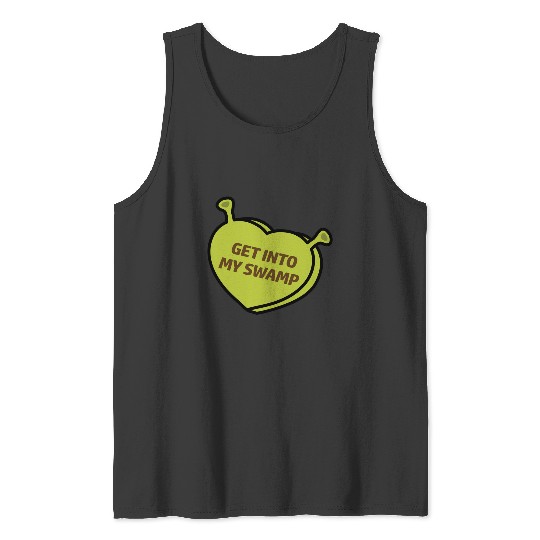 Heart Candy - Get Into My Swamp Shrek Valentine  : Shrek Same Swamp Forever , Shrek Shirt, Disney Fiona Princess , Shrek,Shrek Tank Tops