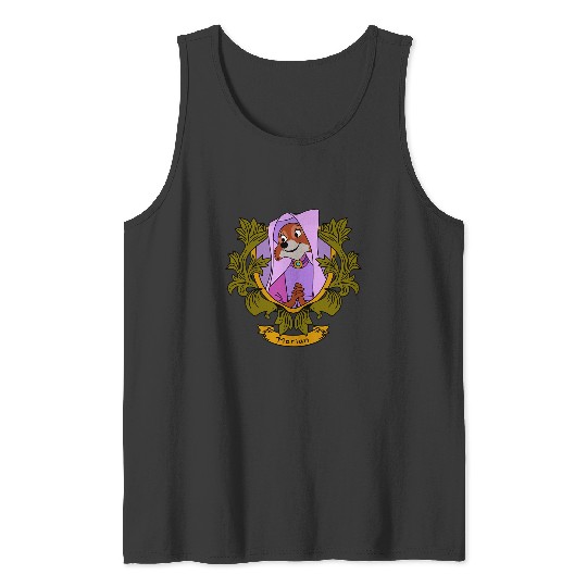 Disney Robin Hood Marian  Floral Portrait Tank Tops