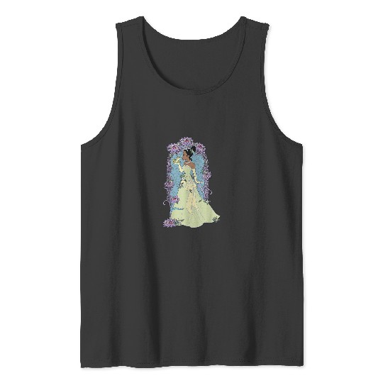 Disney Princess And The Frog Tiana Floral Kiss T Tank Tops