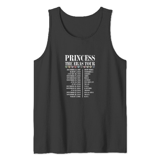 BM Princess Eras Tour Double Sided  Color (4) Tank Tops