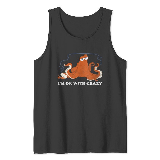 Disneyss Pixars Finding Dory Hank Ok With Crazyss Bold Logo Tank Tops