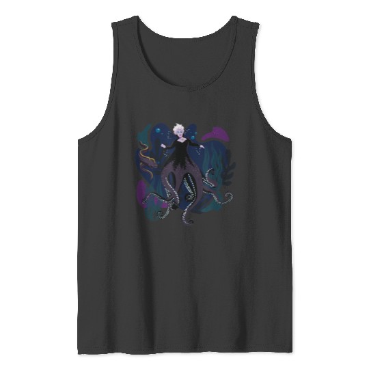 Disneyss The Little Mermaid Ursula Eels Underwater Portrait Tank Tops
