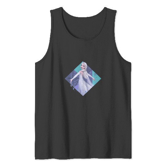 Discover Disney Frozen 2 Snow Queen Elsa Fifth Spirit Snowflake Tank Tops